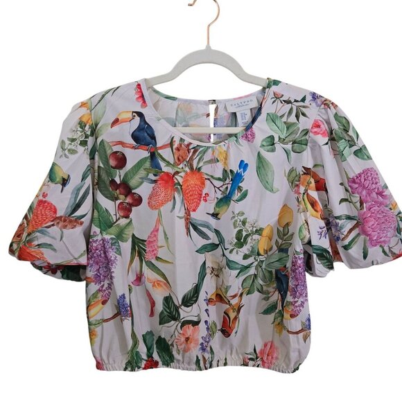 Calypso St. Barth NWT Tropical Maxi Skirt Set Novelty Print Versatile Size M - Picture 3 of 10